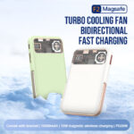 wireless power bank mini portable magnetic power station 10000mAh typec wireless magnetic charging 2 in 1 With fan cooling - Image 3